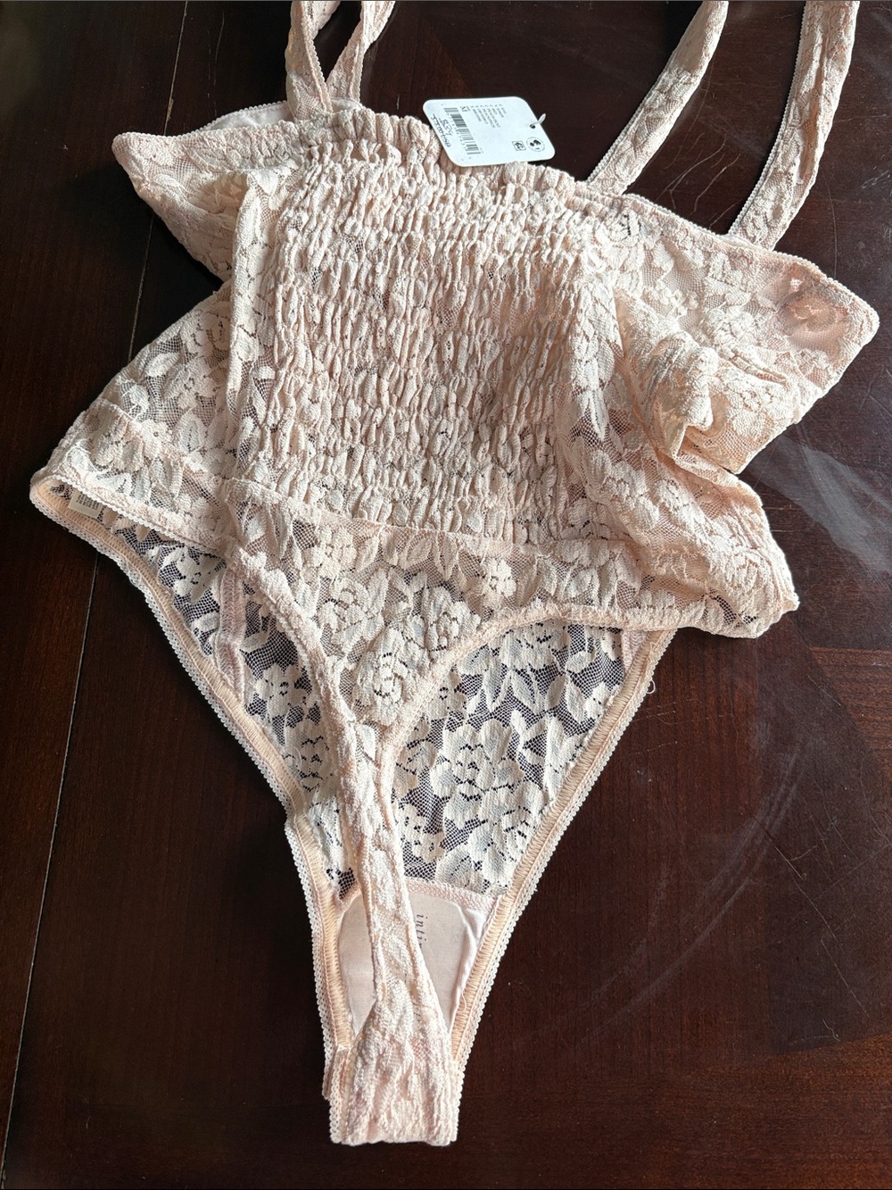 Free people Intimately 💖 Blush Lace Camisole bodysuit - Picture 6 of 6